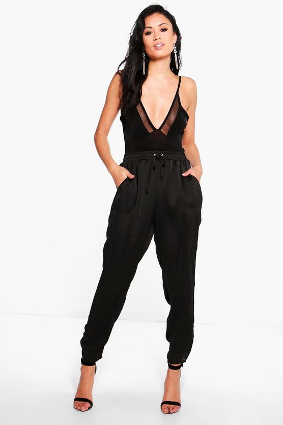 Allegra Luxe Rouched Ankle Joggers